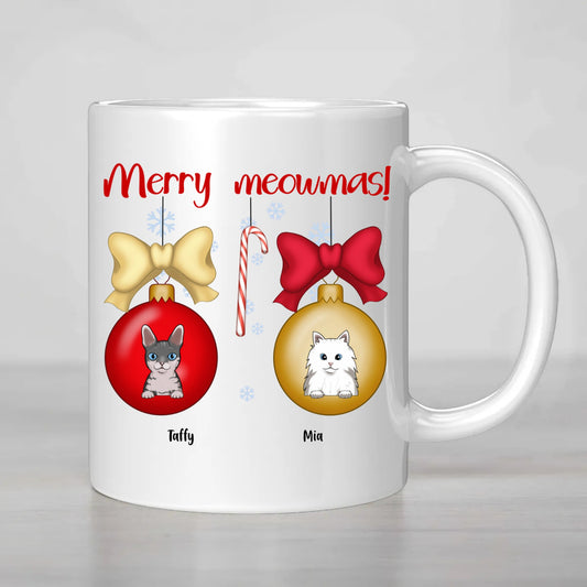 CUSTOMISABLE Merry Purrmas Mug – Personalized Holiday Joy for Cat Lovers!