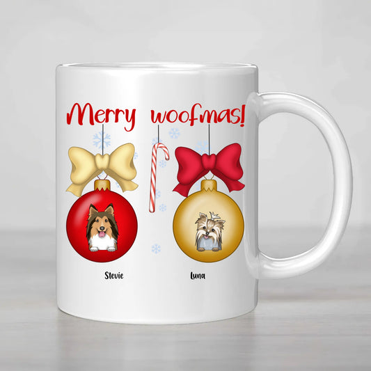 CUSTOMISABLE  Merry Woofmas Mug – Personalized Holiday Cheer for Pet Lovers!