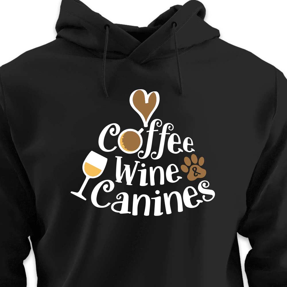 Coffee, Wine & Canines - HOODIE (Unisex)
