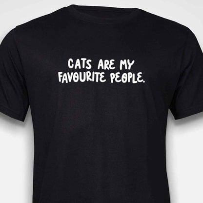 Cats Are My Favourite People T-SHIRT