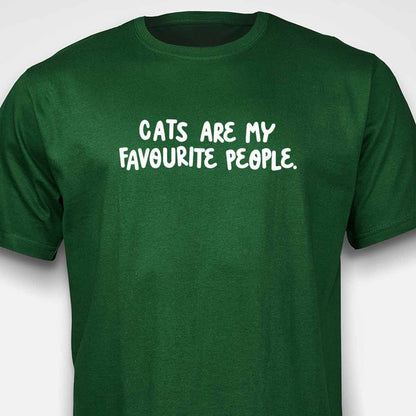 Cats Are My Favourite People T-SHIRT
