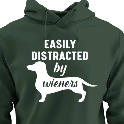Easily Distracted By Wieners - HOODIE (Unisex)