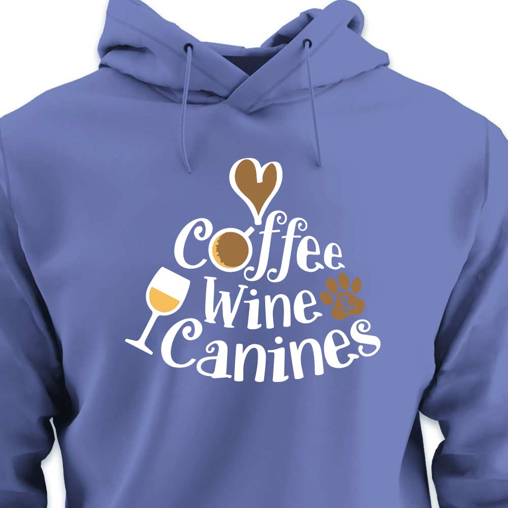 Coffee, Wine & Canines - HOODIE (Unisex)