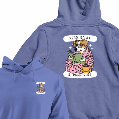 Cozy Reading Dog - HOODIE (Unisex)
