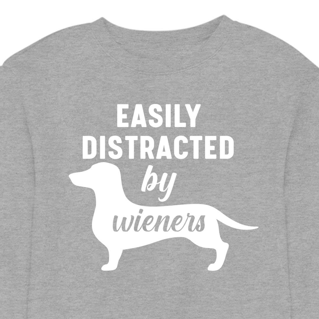 Easily Distracted by Wieners - CREWNECK (Unisex)