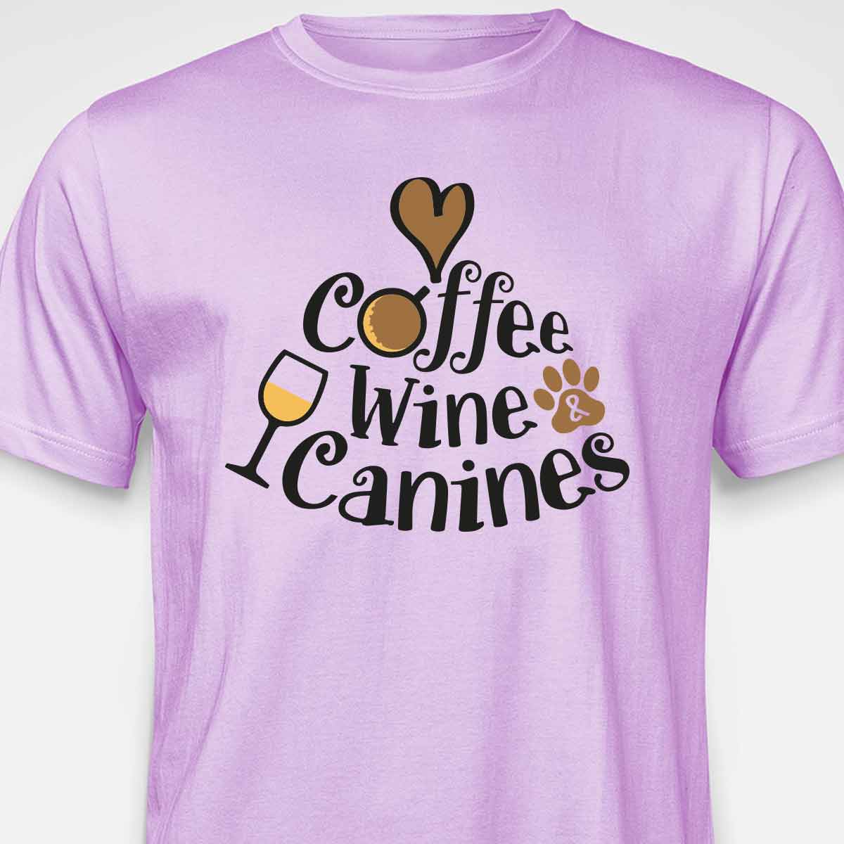 Coffee, Wine & Canines T-SHIRT