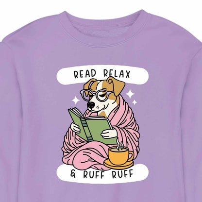 Cozy Reading Dog - CREWNECK (Unisex)