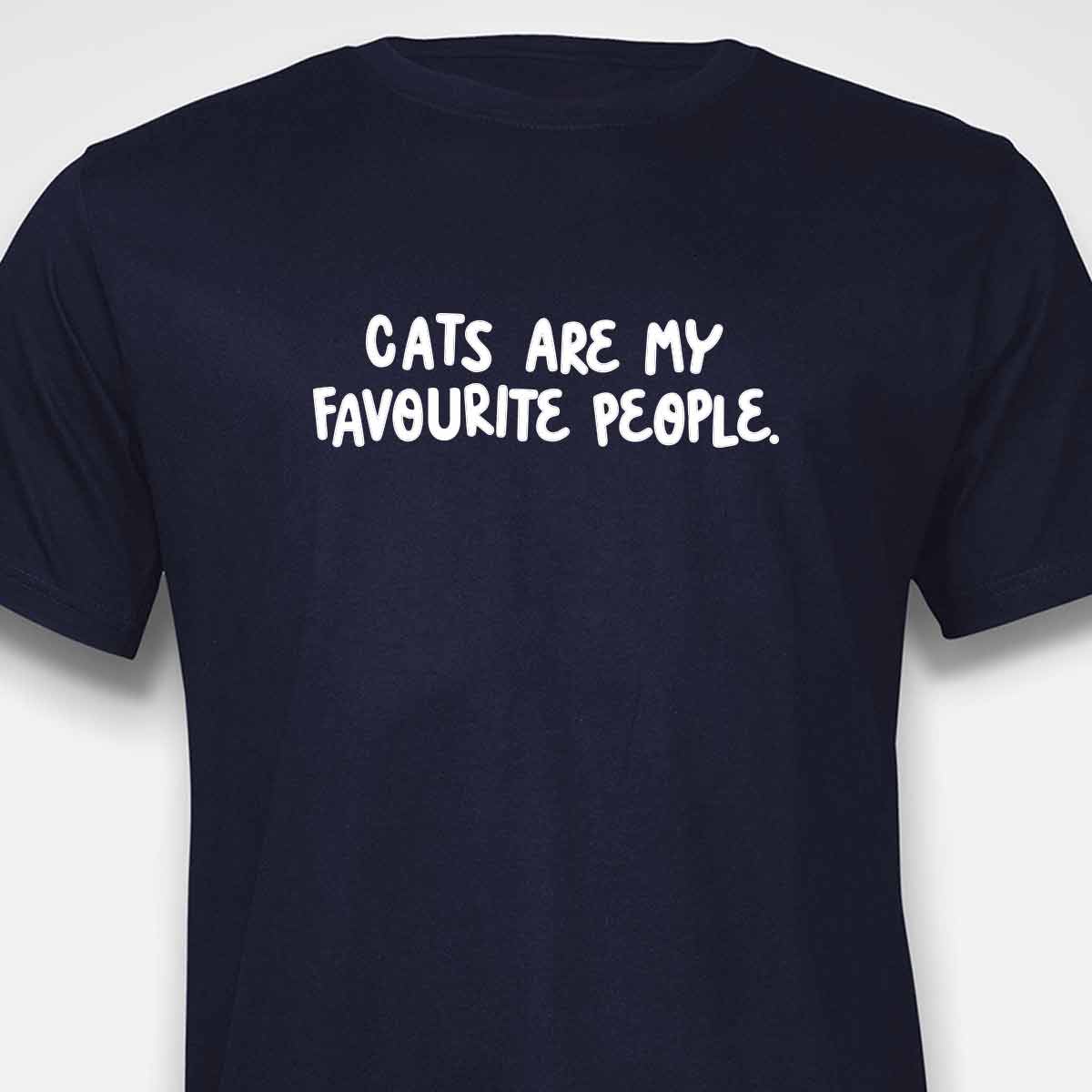 Cats Are My Favourite People T-SHIRT