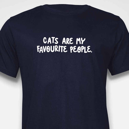 Cats Are My Favourite People T-SHIRT