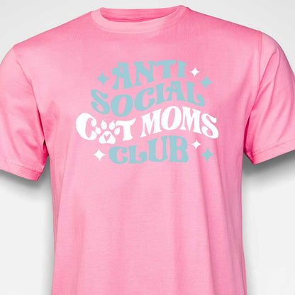 Anti Social Cat Mom's Club T-SHIRT