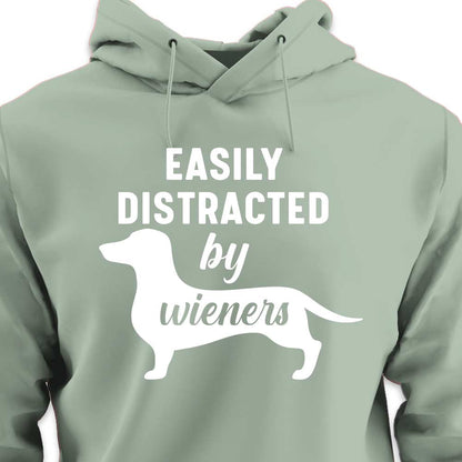 Easily Distracted By Wieners - HOODIE (Unisex)