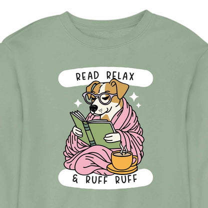 Cozy Reading Dog - CREWNECK (Unisex)