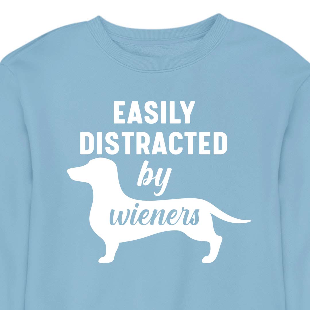 Easily Distracted by Wieners - CREWNECK (Unisex)