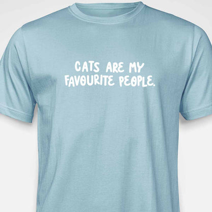 Cats Are My Favourite People T-SHIRT