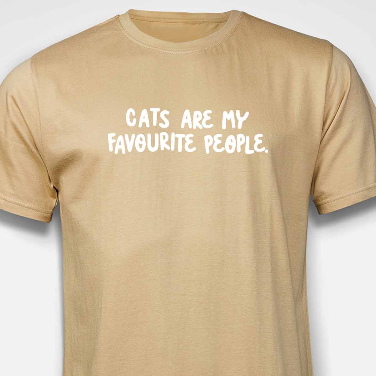 Cats Are My Favourite People T-SHIRT