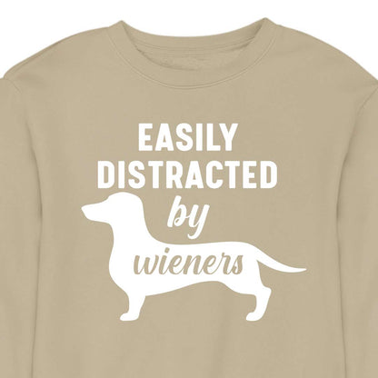 Easily Distracted by Wieners - CREWNECK (Unisex)