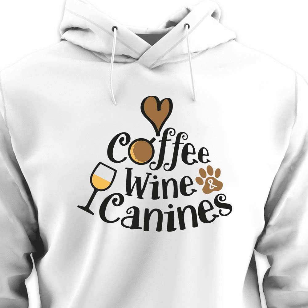 Coffee, Wine & Canines - HOODIE (Unisex)