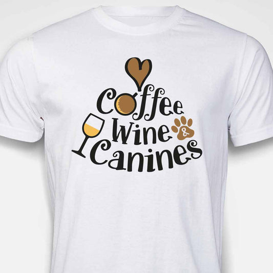 Coffee, Wine & Canines T-SHIRT