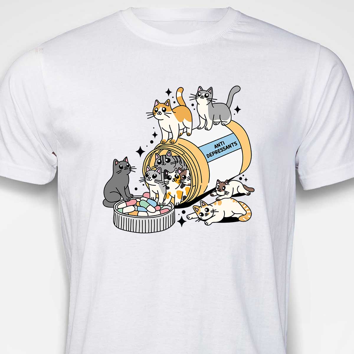 Kitty Anti Depressants  T-SHIRT