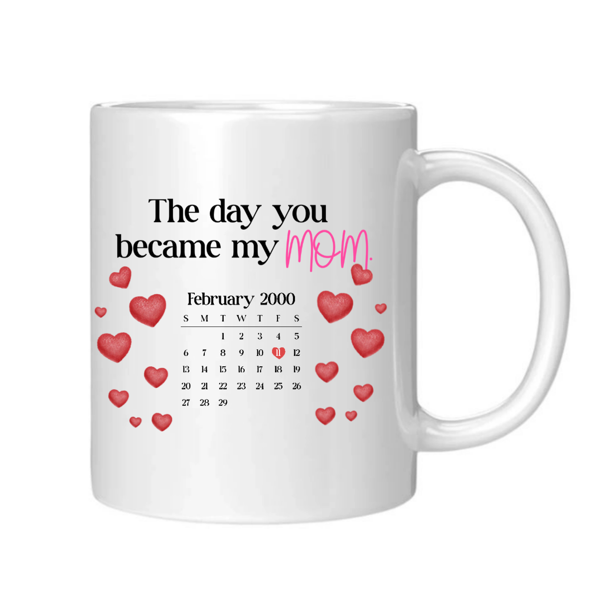 The Day You Became my Mom – Custom Date Mug