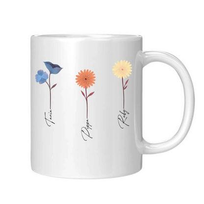 Our Garden of Flowers – Custom Names Mug