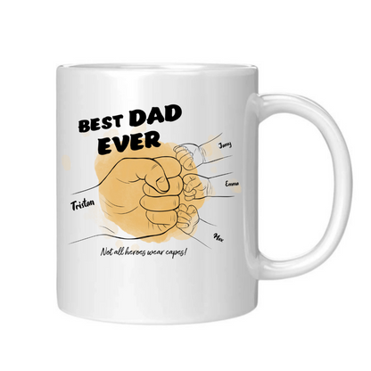 Best Dad Ever – Custom Names Mug