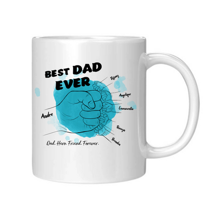Best Dad Ever – Custom Names Mug