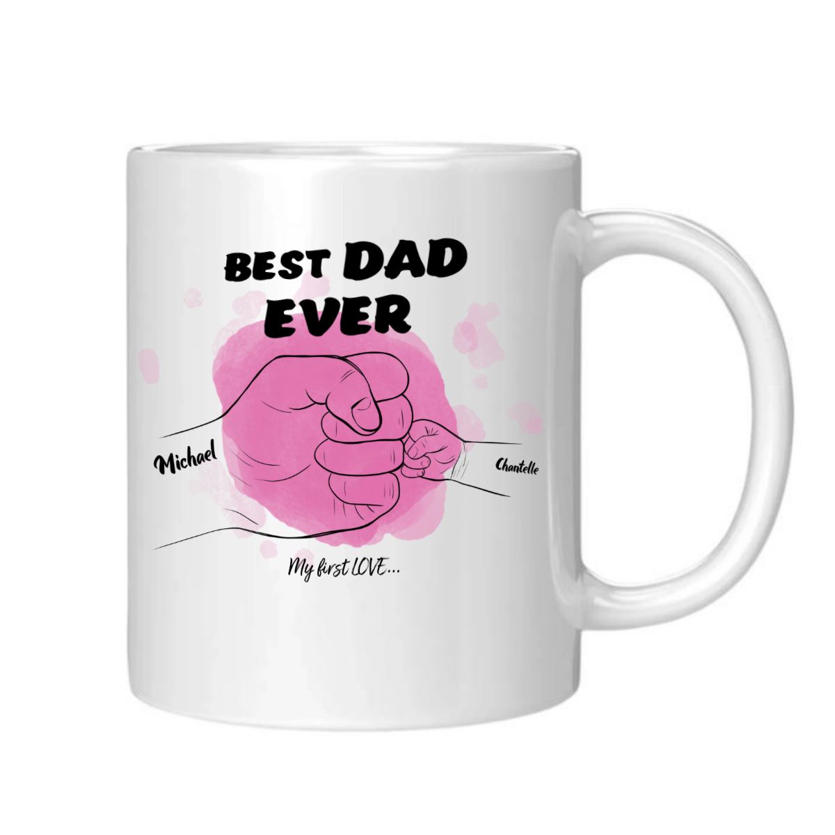 Best Dad Ever – Custom Names Mug
