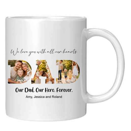 A Personalised Message for DAD - Custom Names Mug
