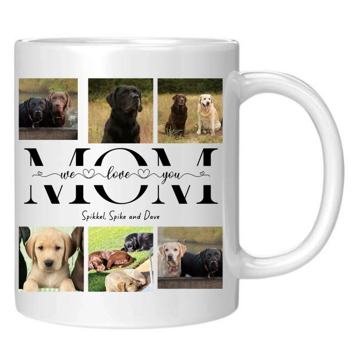 Mom, We Love You – Custom Photo Mug ❤️