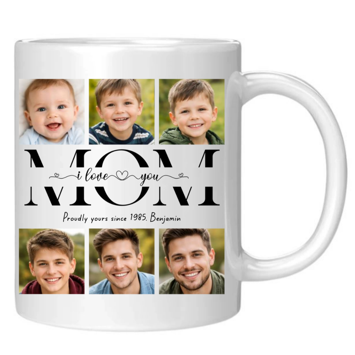 Mom, We Love You – Custom Photo Mug ❤️