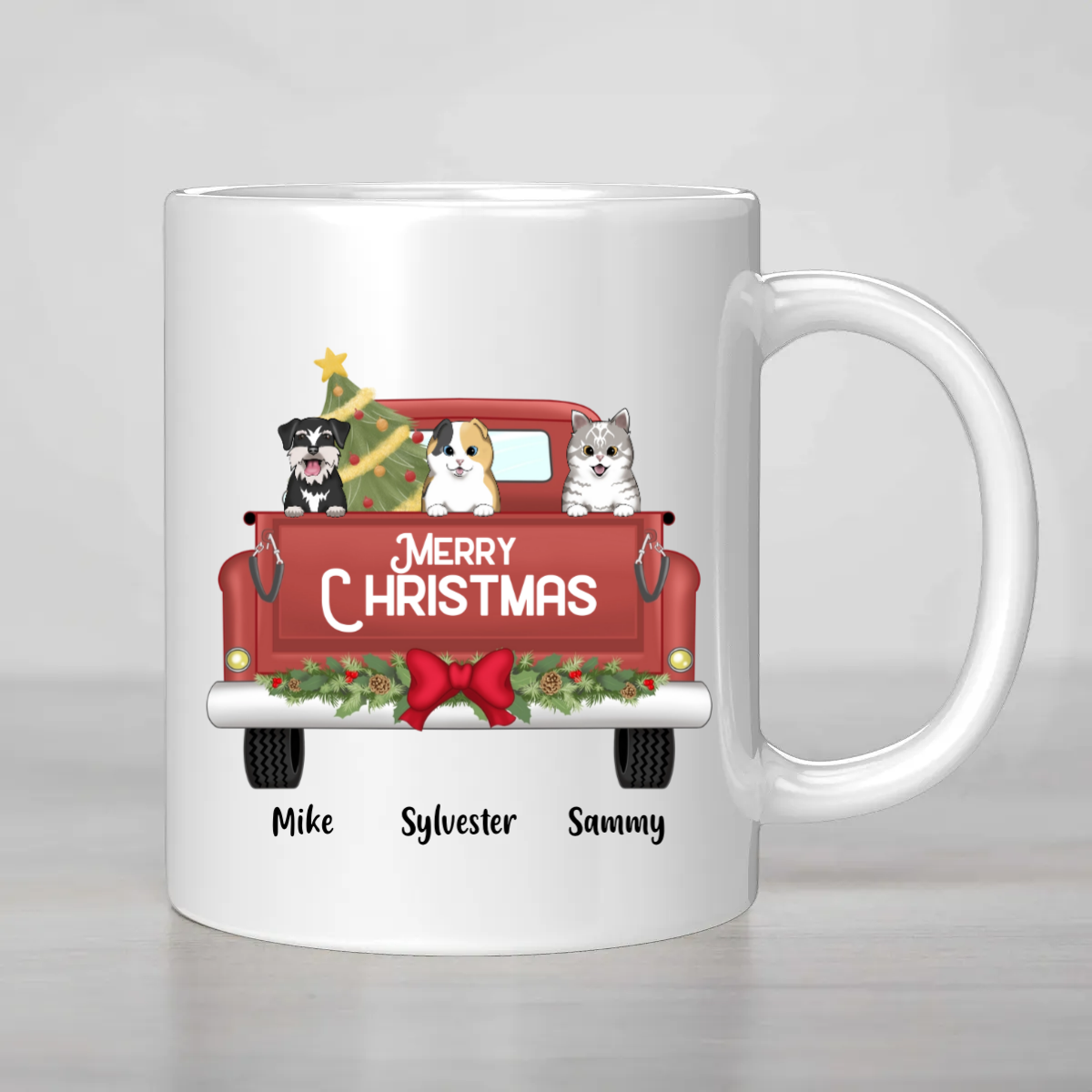 CUSTOMISABLE - Merry Christmas Dog/Cat Mug 🎄🐾