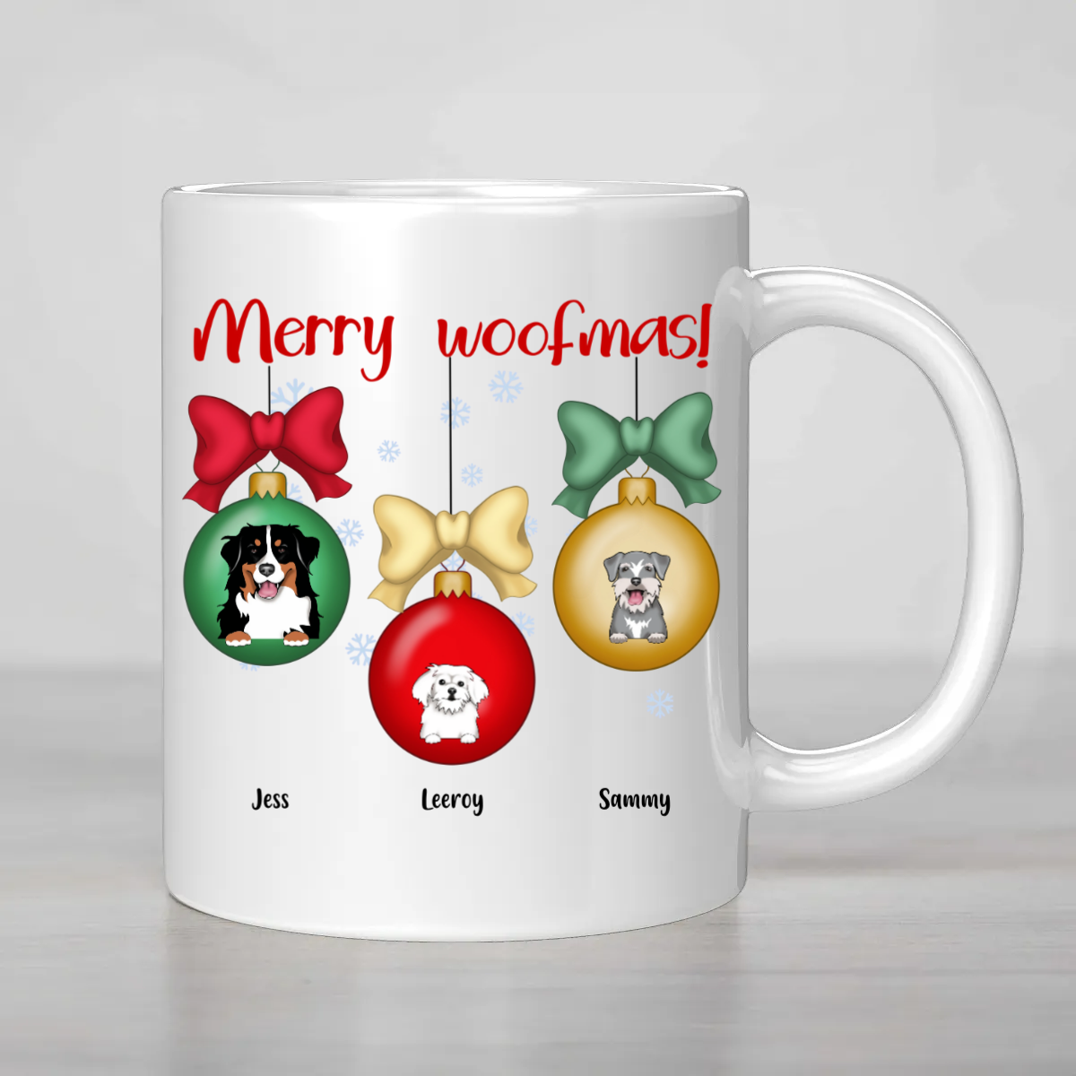 CUSTOMISABLE  Merry Woofmas Mug – Personalized Holiday Cheer for Pet Lovers!