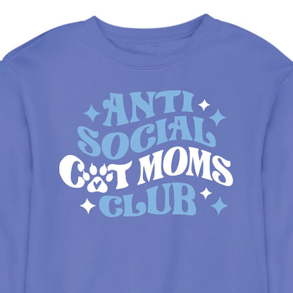 Anti Social Cat Mom's Club - CREWNECK (Unisex)