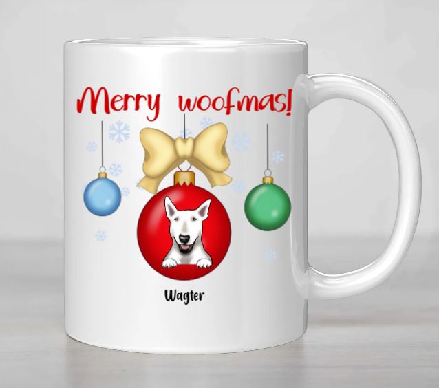 CUSTOMISABLE  Merry Woofmas Mug – Personalized Holiday Cheer for Pet Lovers!